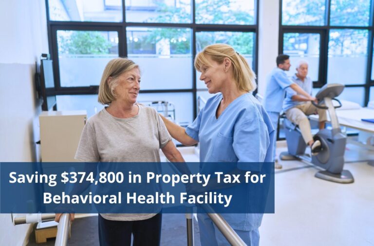 Commercial property tax professional advising a behavioral health facility on property tax reduction strategies.